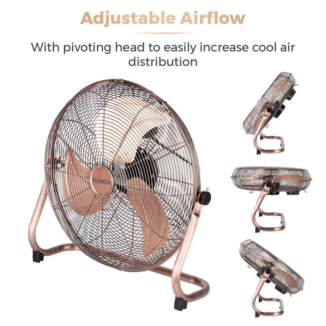 Tower 18" Copper High-Speed Velocity Floor Fan